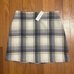 Blue Rain NWT Plaid A-Line Mini Skirt Women’s M